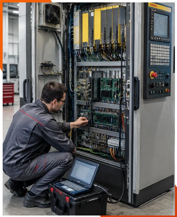Ремонт систем ЧПУ FANUC промышленных станков в Ростове